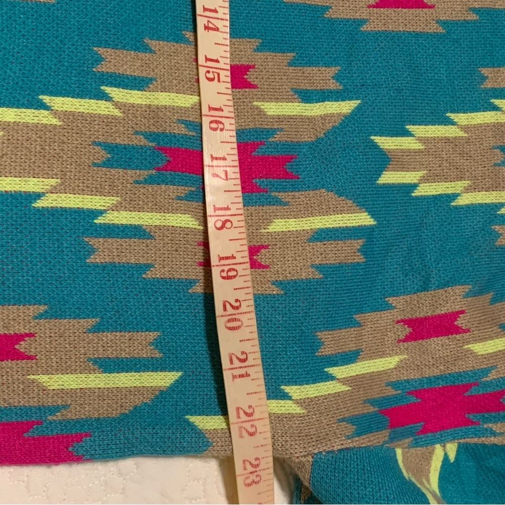 Crazy Train Colorful Geometric Pattern Hoodie Uni… - image 5